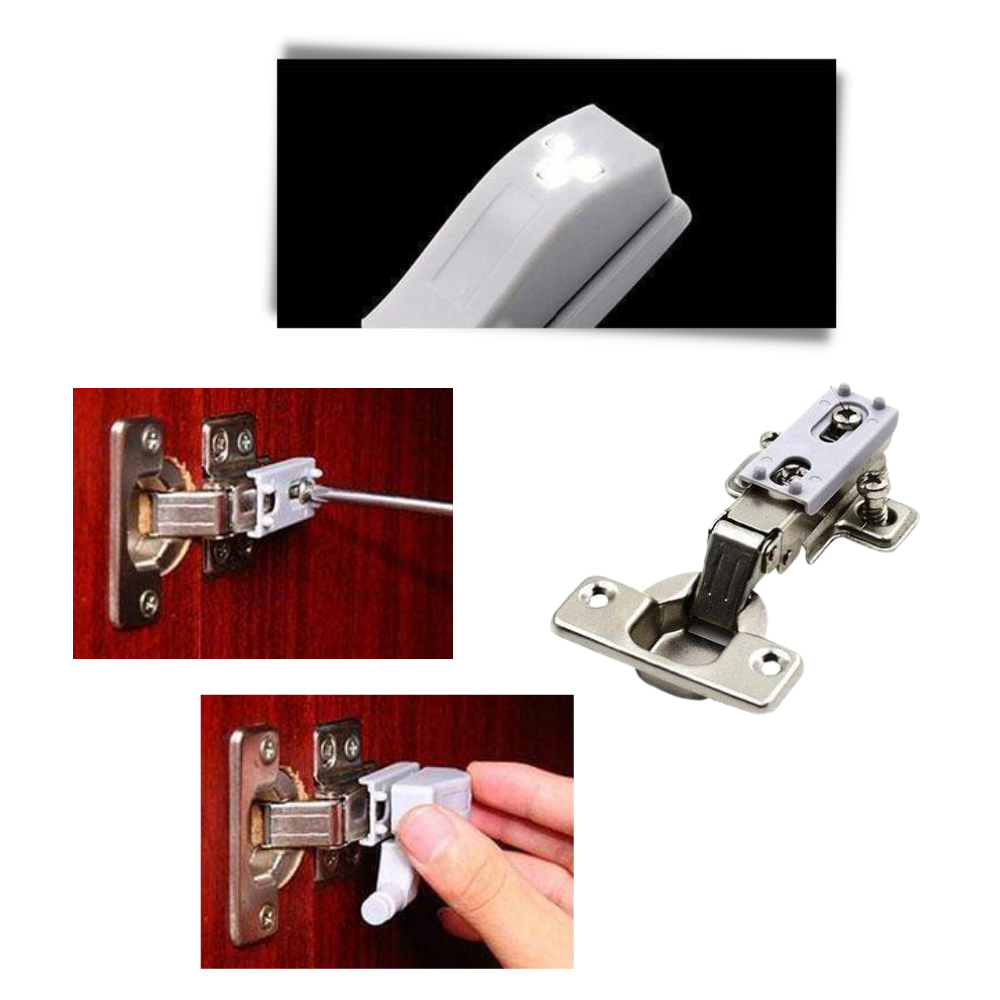 Lot de 3 lumières LED pour charnières - Ozerty