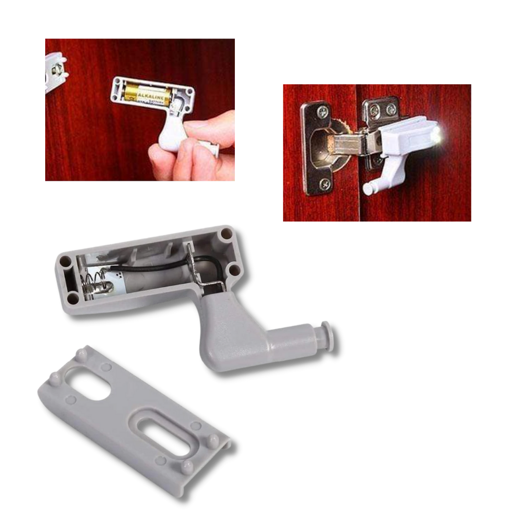Lot de 3 lumières LED pour charnières - Ozerty