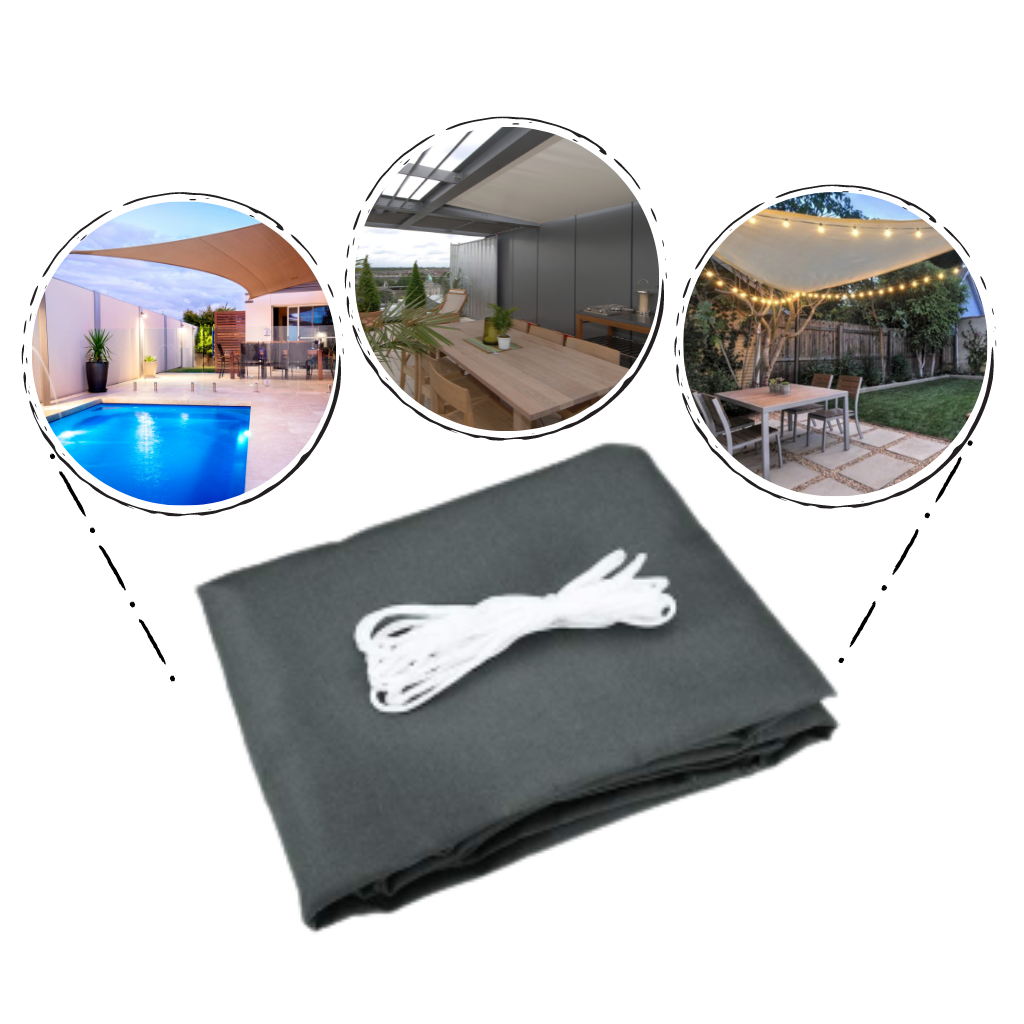 Voile d'ombrage triangulaire résistante à l'eau  - Ozerty