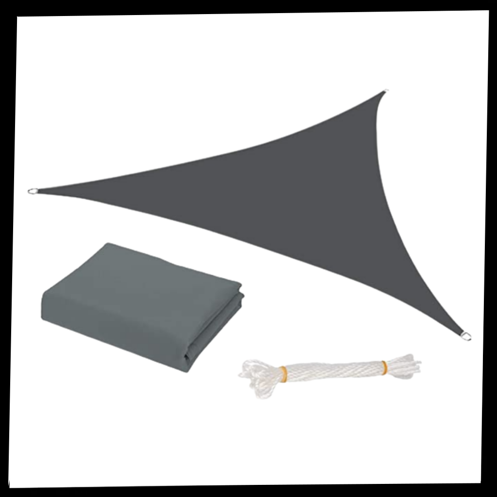 Voile d'ombrage triangulaire résistante à l'eau  - Ozerty