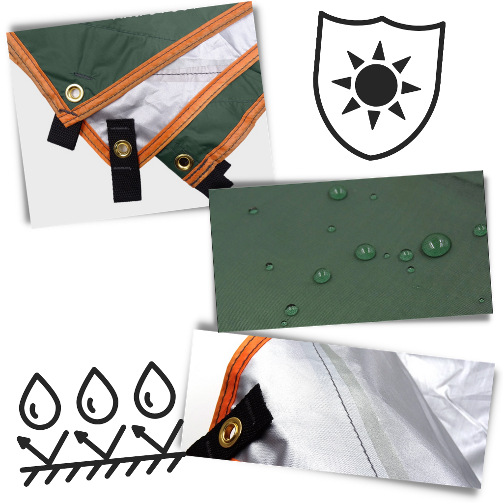 Kit de bâche de camping imperméable - Ozerty