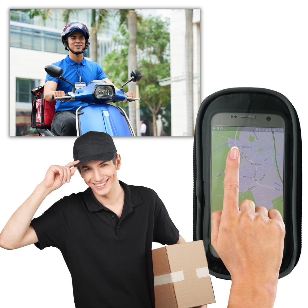 Sacoche imperméable pour téléphone à fixer sur un vélo - Ozerty