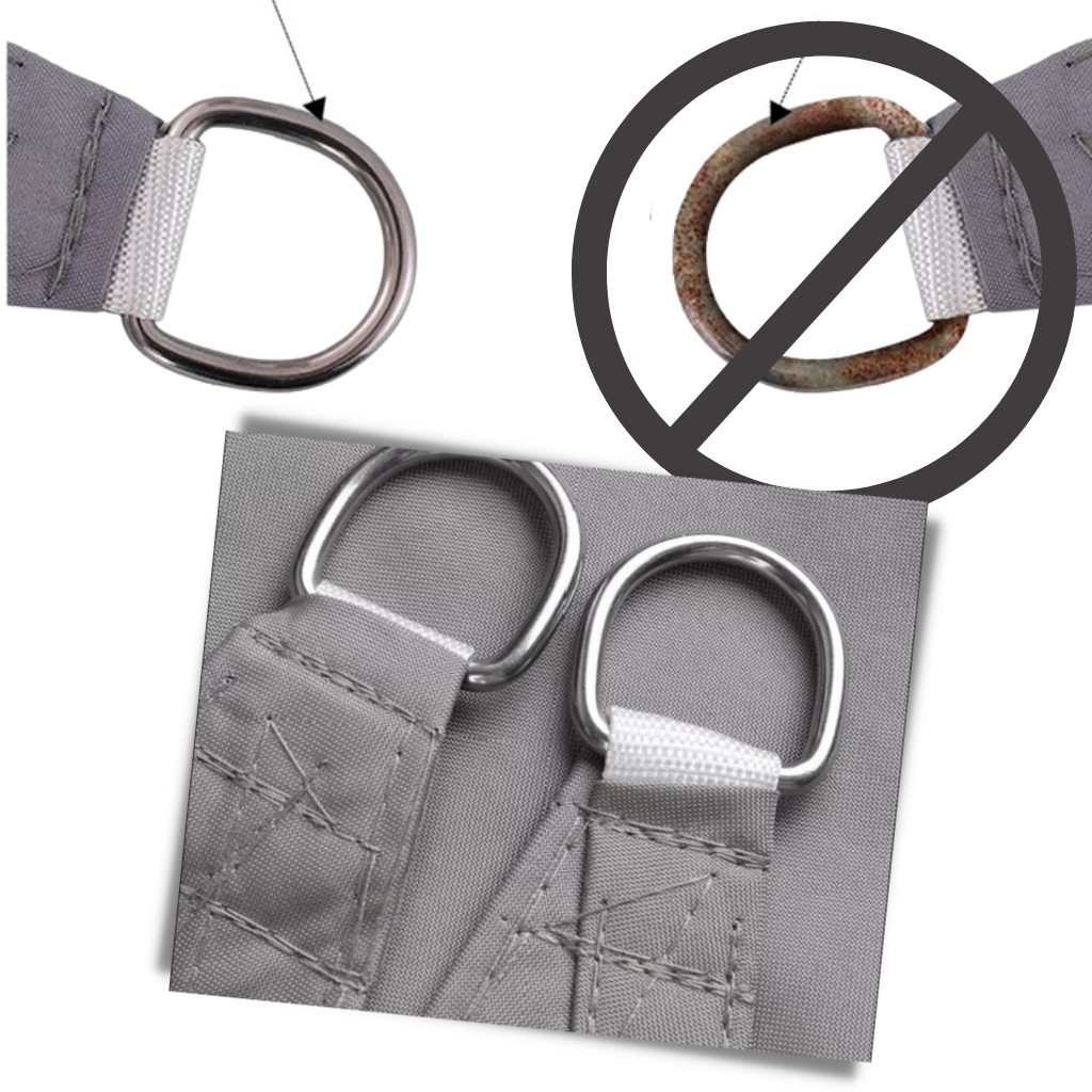 Voile d'ombrage rectangulaire résistant aux intempéries - Ozerty