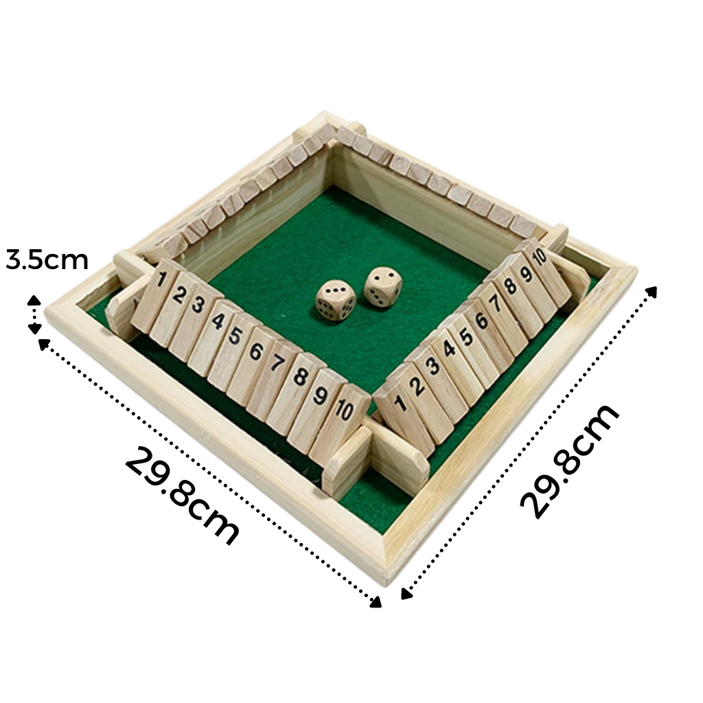 Jeu de dés en bois - Ozerty