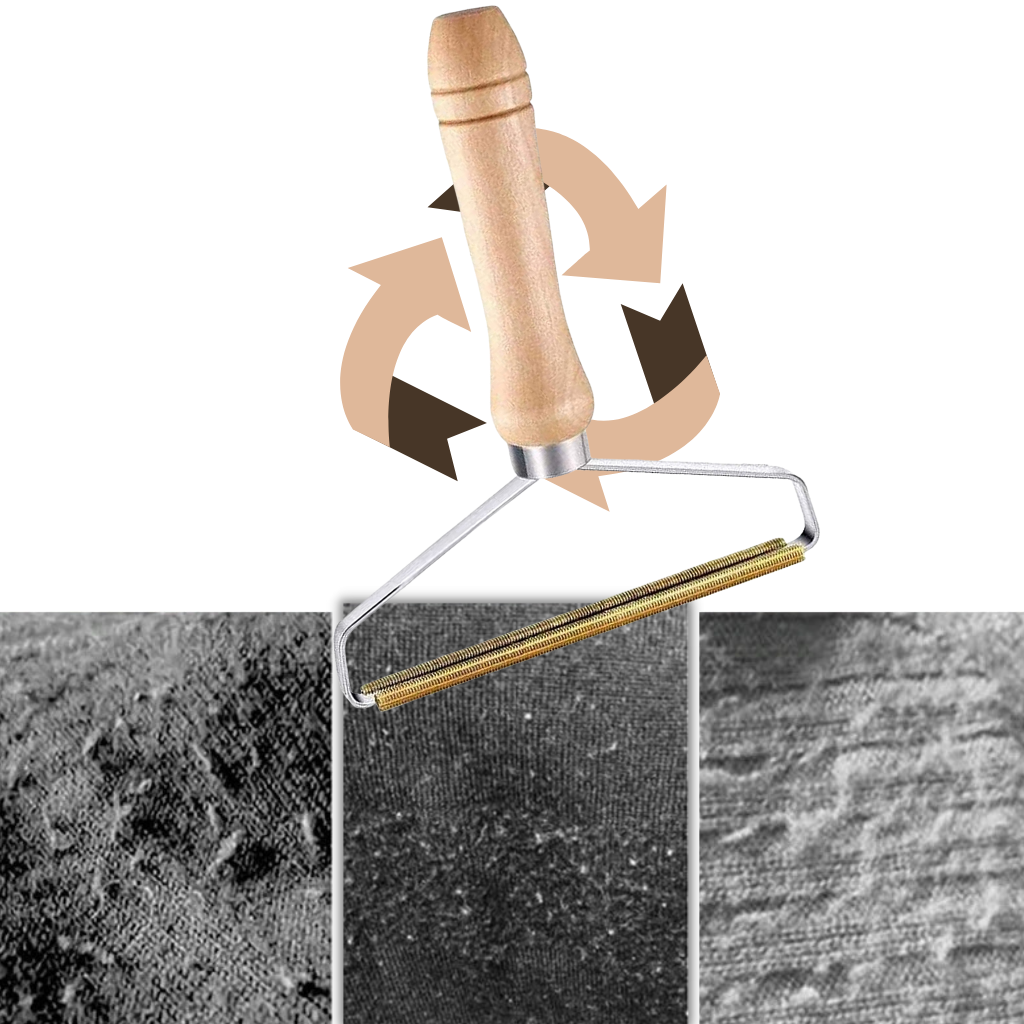 Brosse pour poils d'animaux en bois - Ozerty