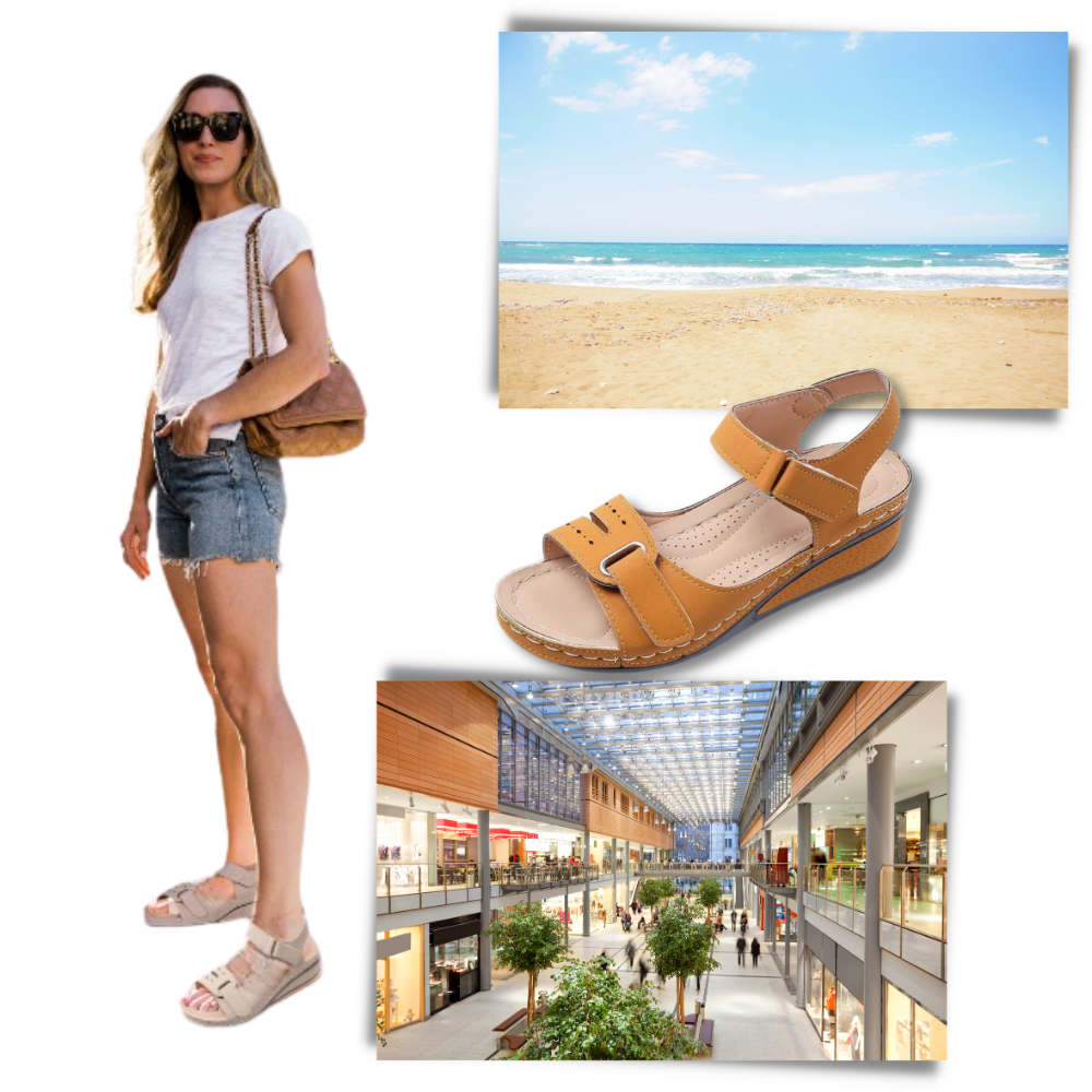 Sandales orthopédiques de soutien de la voûte plantaire pour femmes - Ozerty