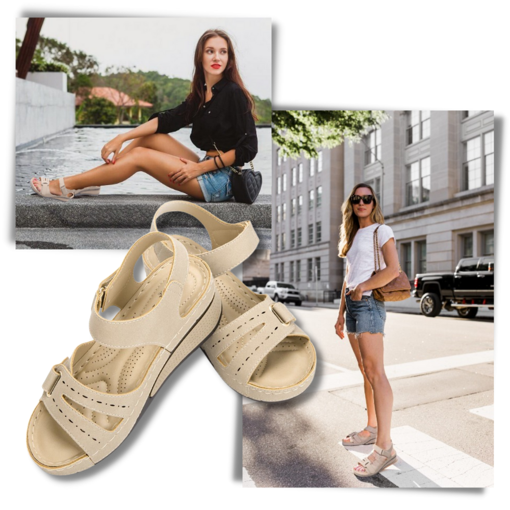 Sandales orthopédiques de soutien de la voûte plantaire pour femmes - Ozerty