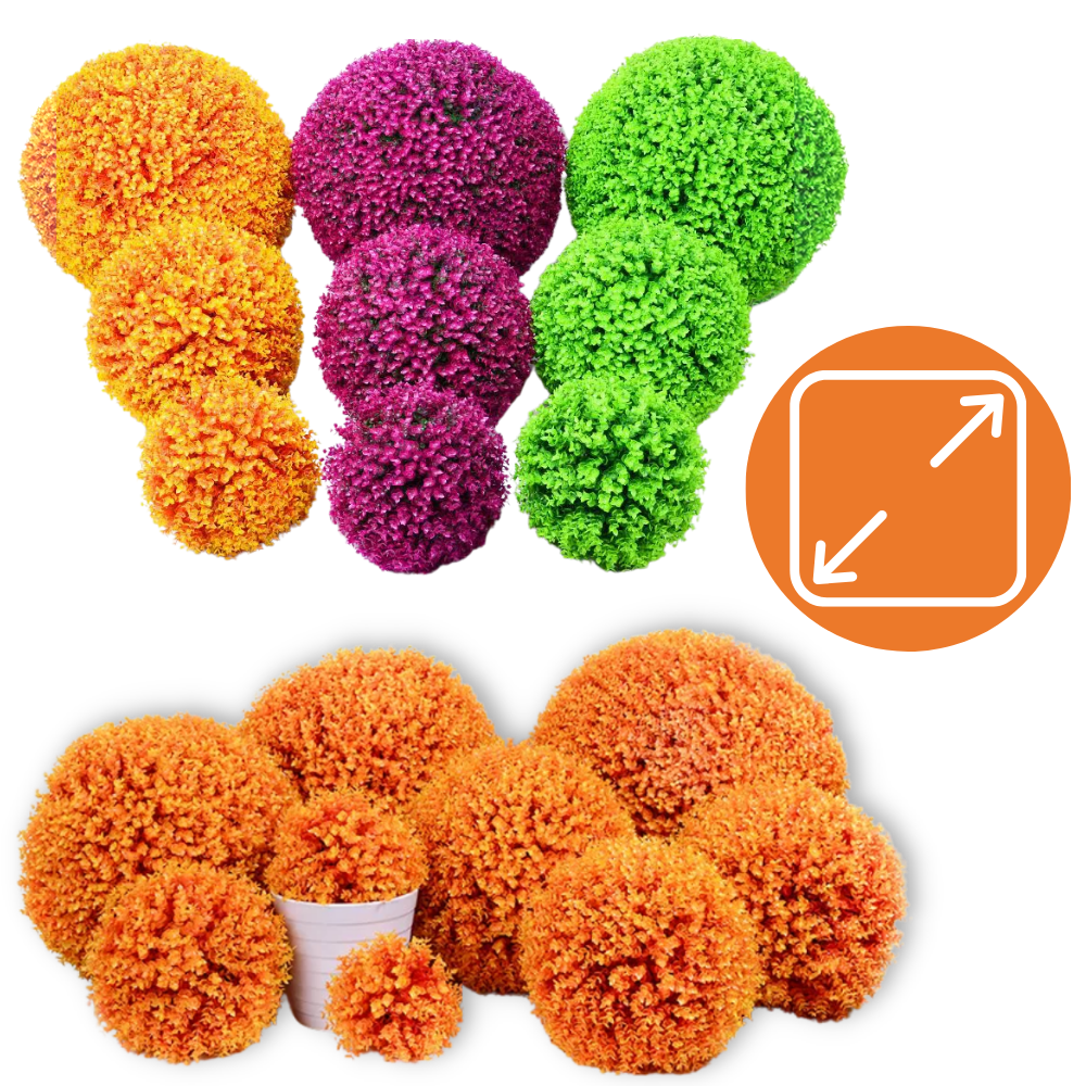 Boules de gazon topiaire artificiel - Ozerty