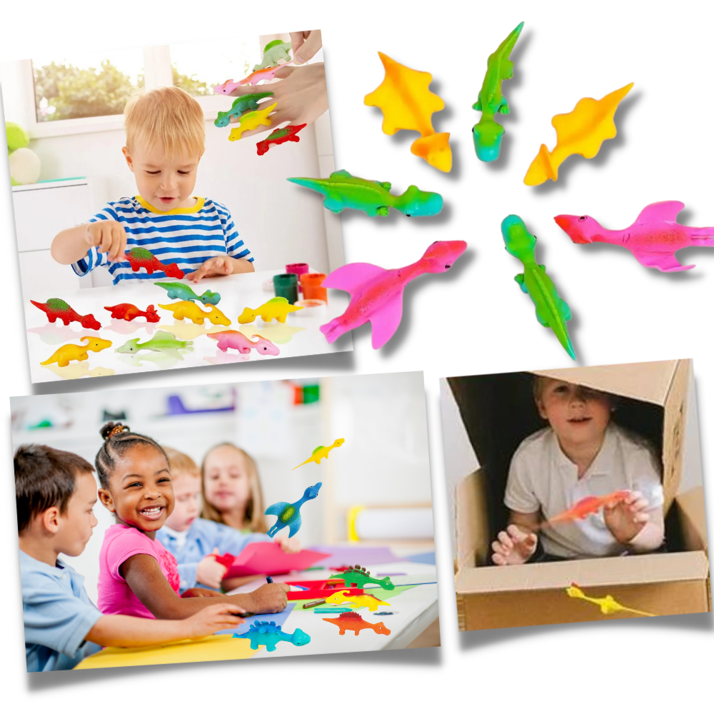 Catapulte Dinosaures collants - Ozerty