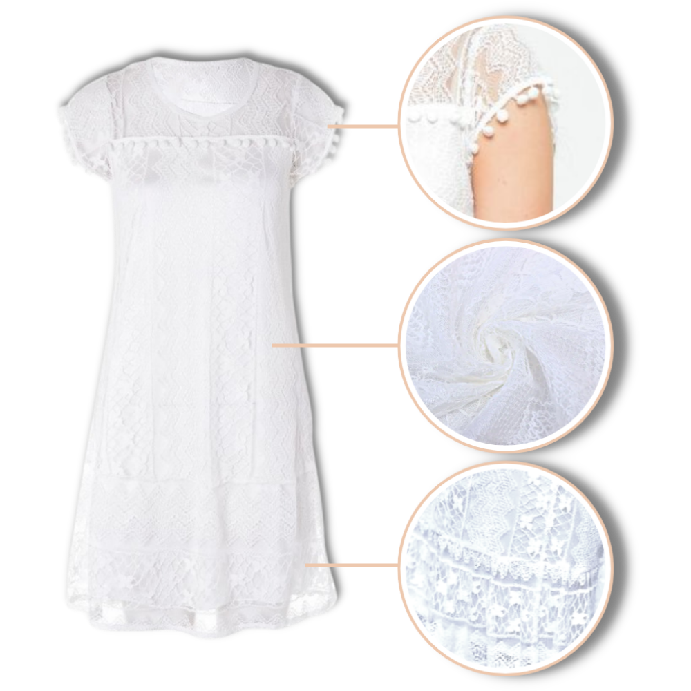 Robe chic en dentelle boho - Ozerty