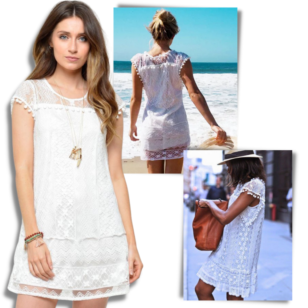 Robe chic en dentelle boho - Ozerty