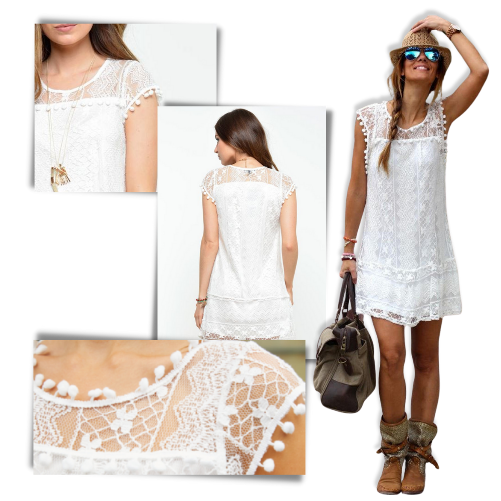 Robe chic en dentelle boho - Ozerty