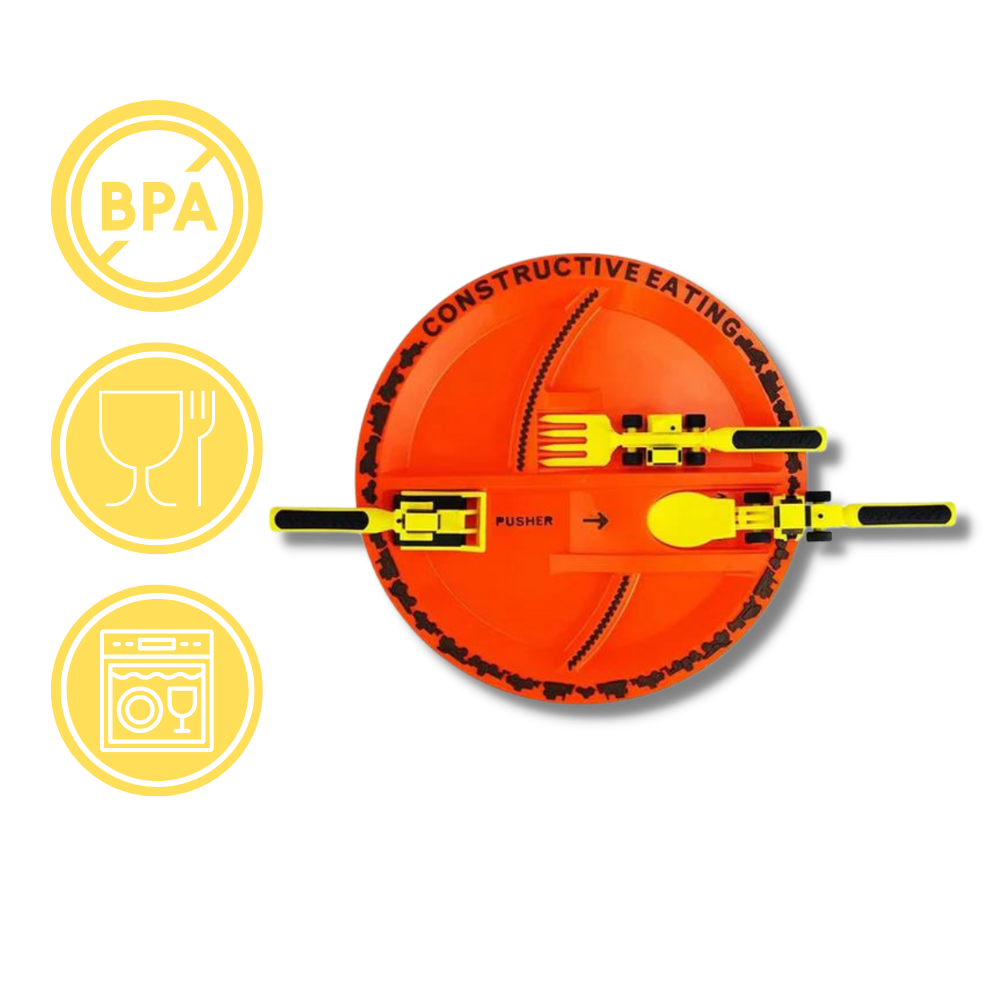 Ensemble d'assiettes et couverts Créatifs - Ozerty