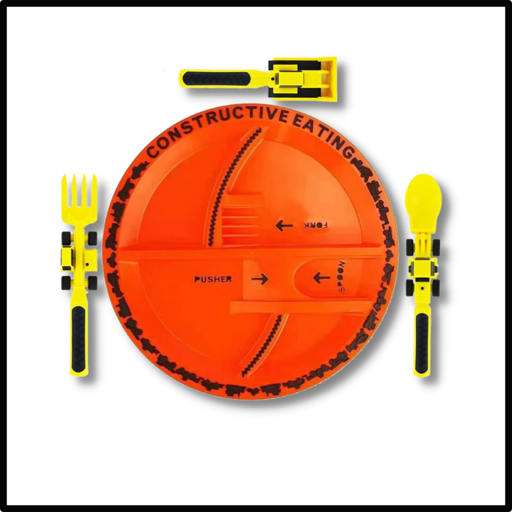 Ensemble d'assiettes et couverts Créatifs - Ozerty