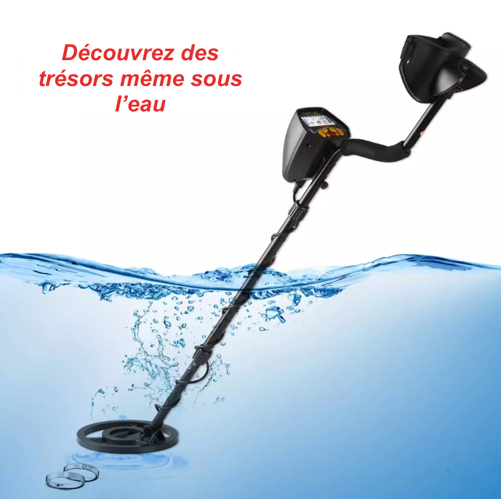 Waterproof metal detector