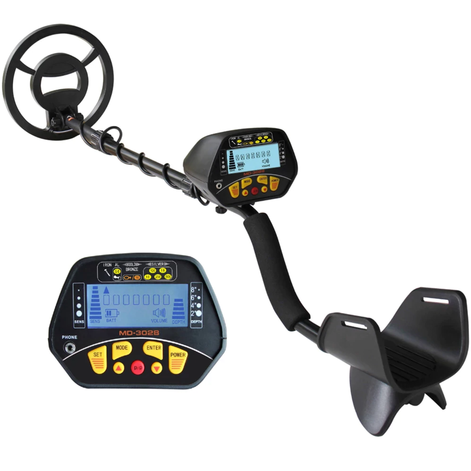 Waterproof metal detector