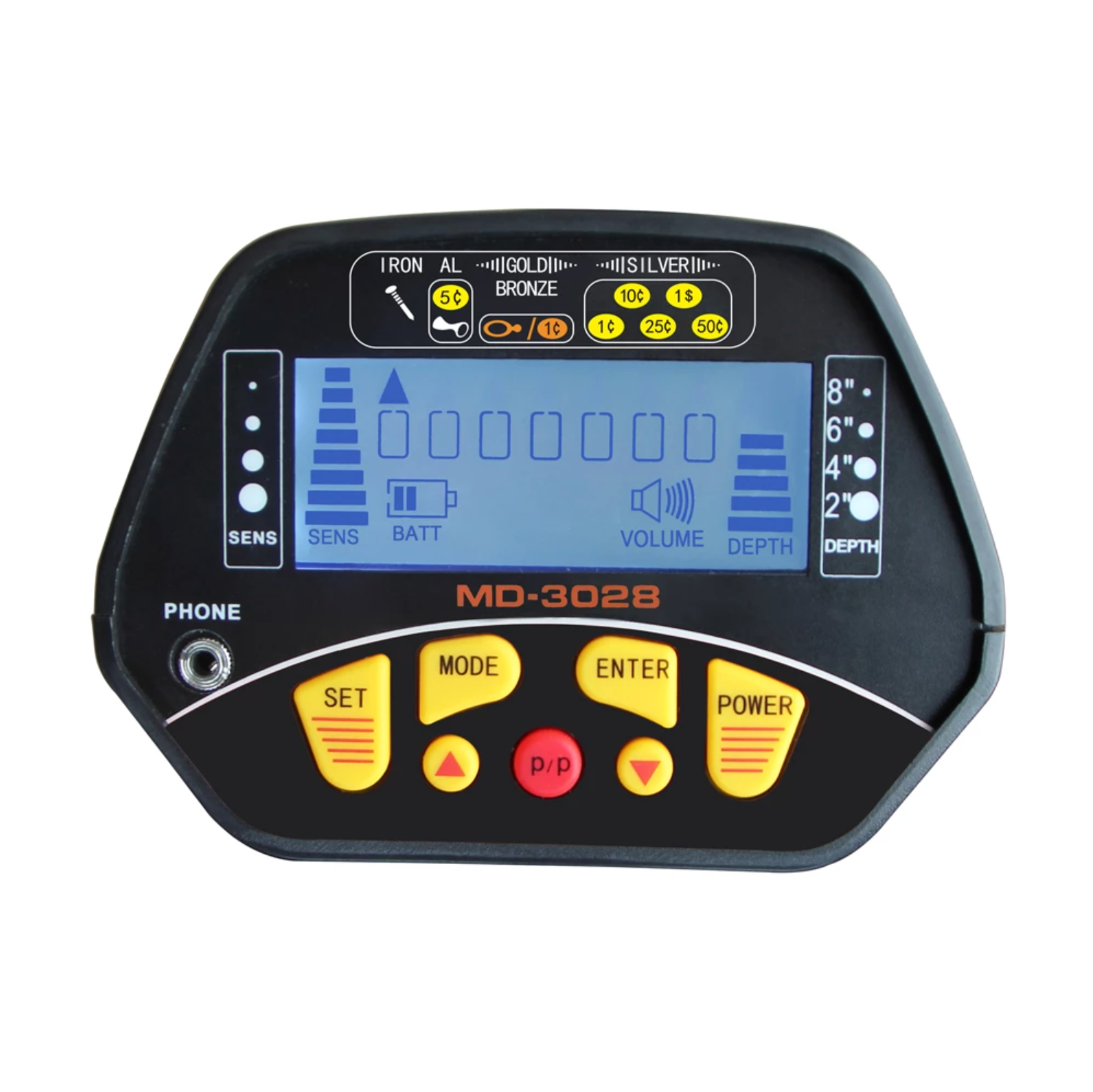 Waterproof metal detector