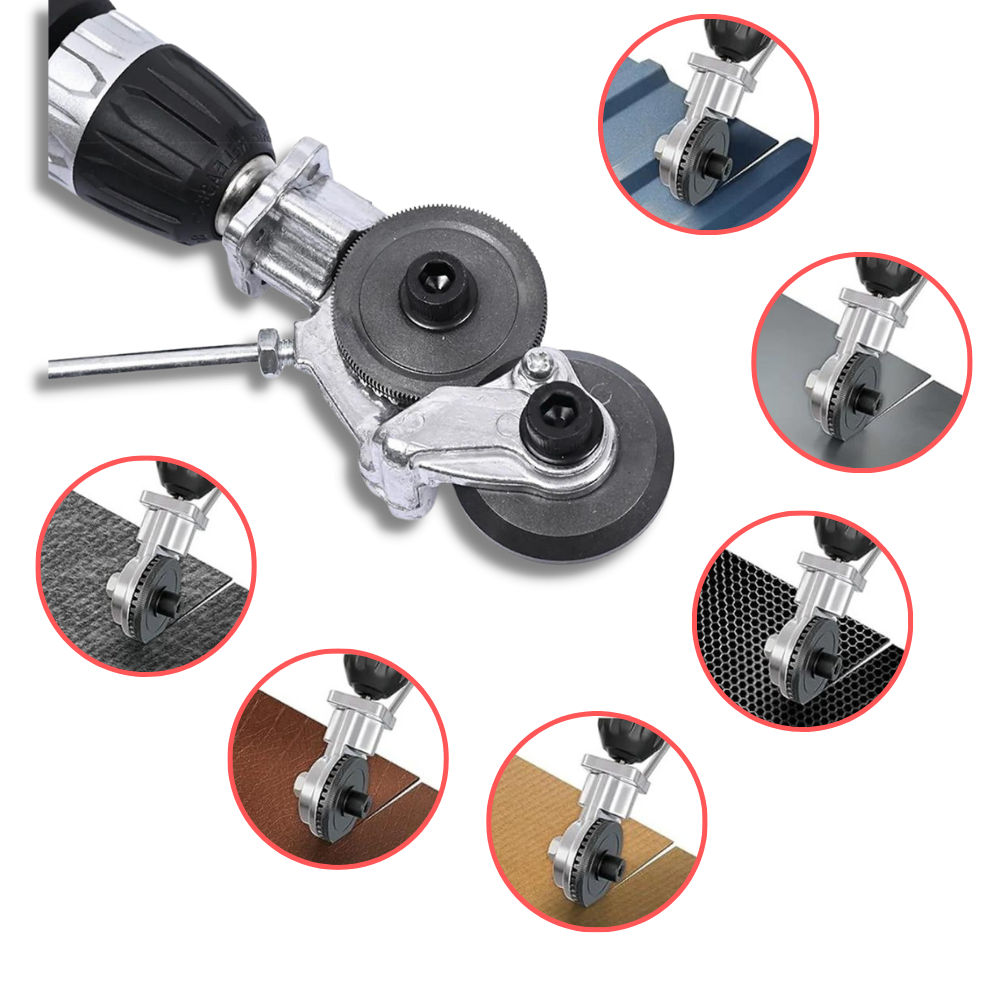 Set de coupe-plaques pour perceuse électrique
 - Ozerty