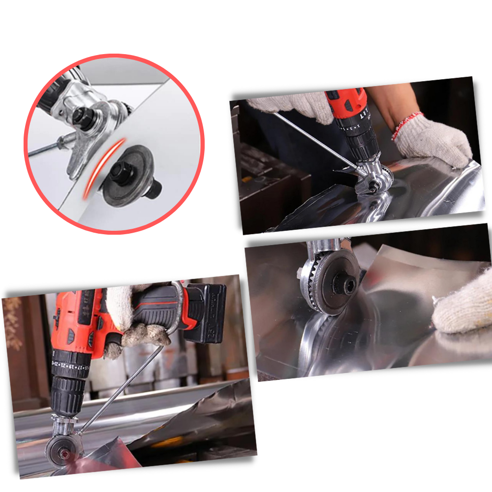 Set de coupe-plaques pour perceuse électrique
 - Ozerty