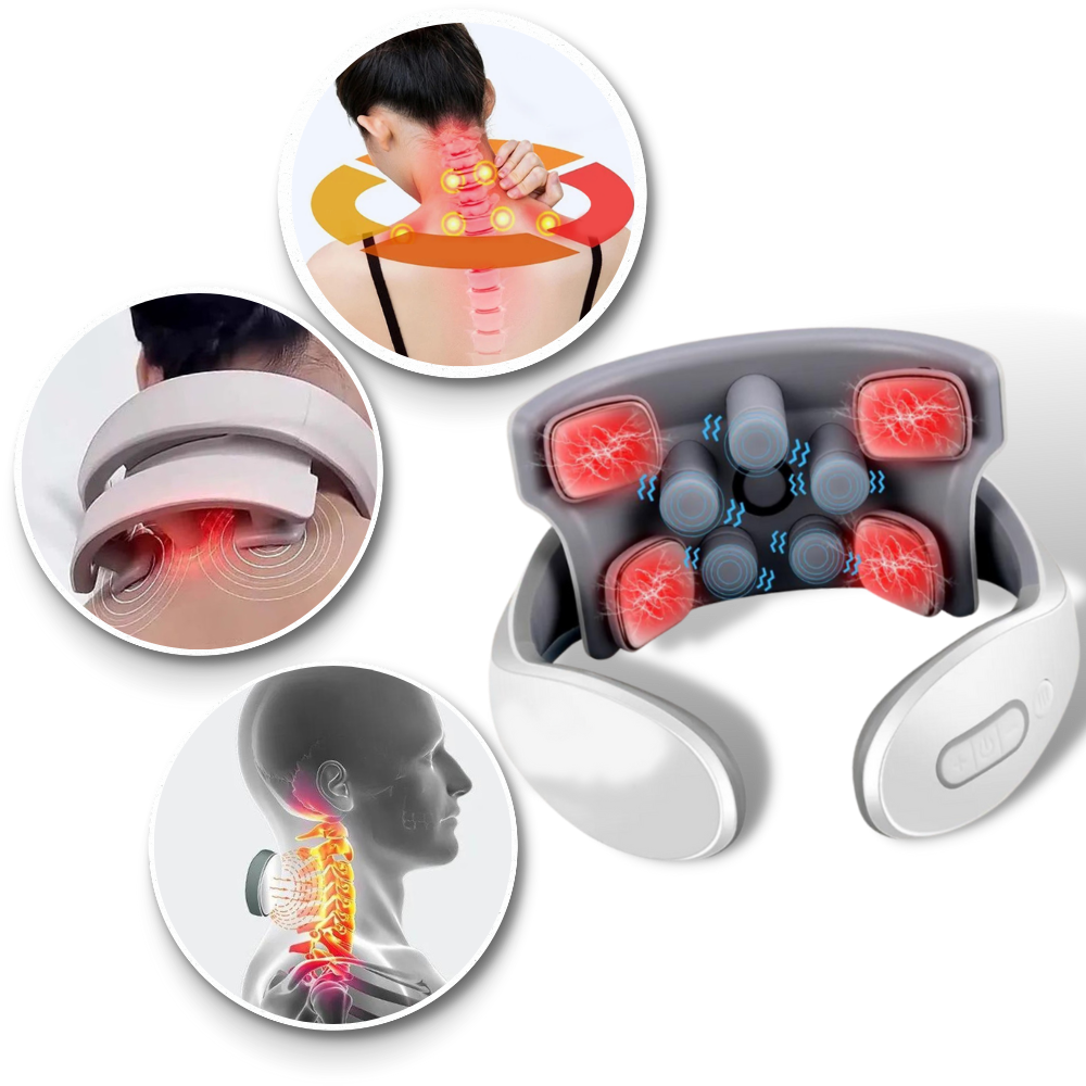 Masseur à quatre têtes pour le cou et les épaules
- Ozerty