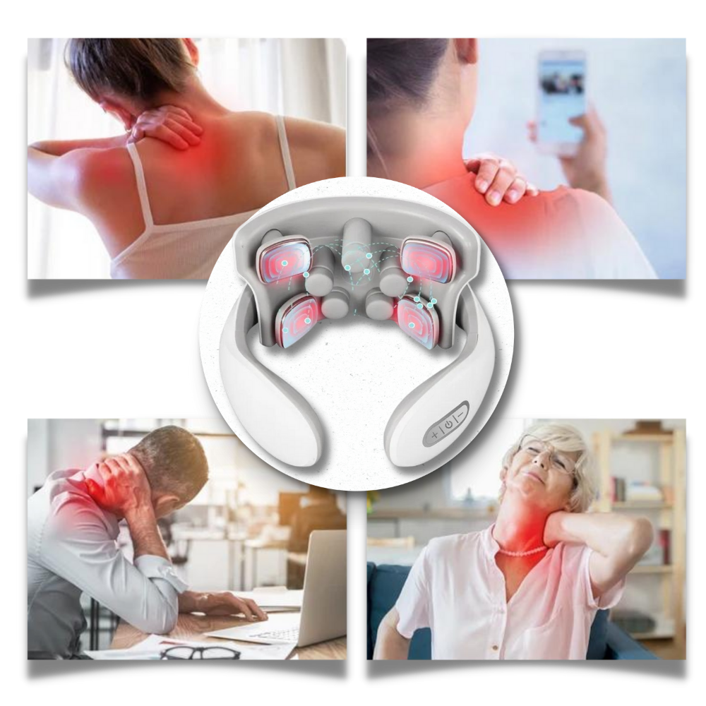 Masseur à quatre têtes pour le cou et les épaules
- Ozerty