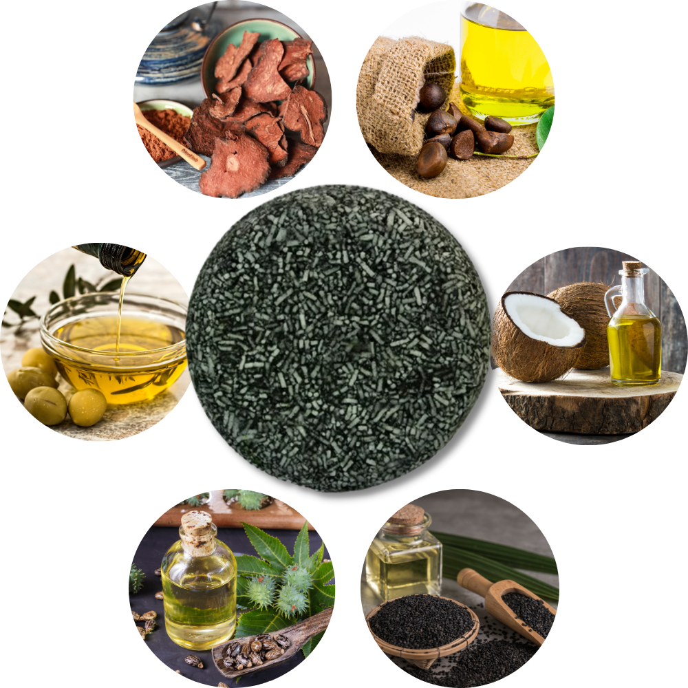 Shampooing naturel pour cheveux foncés
- Ozerty