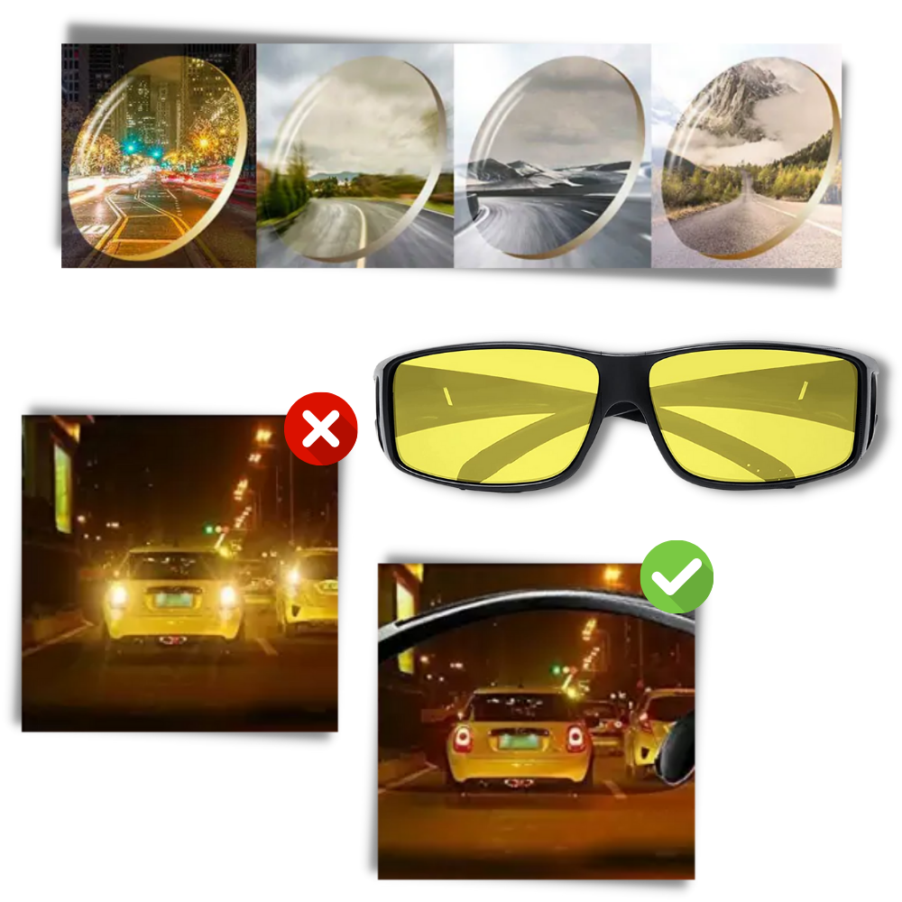 Lunettes de clarté pour la conduite de nuit
- Ozerty