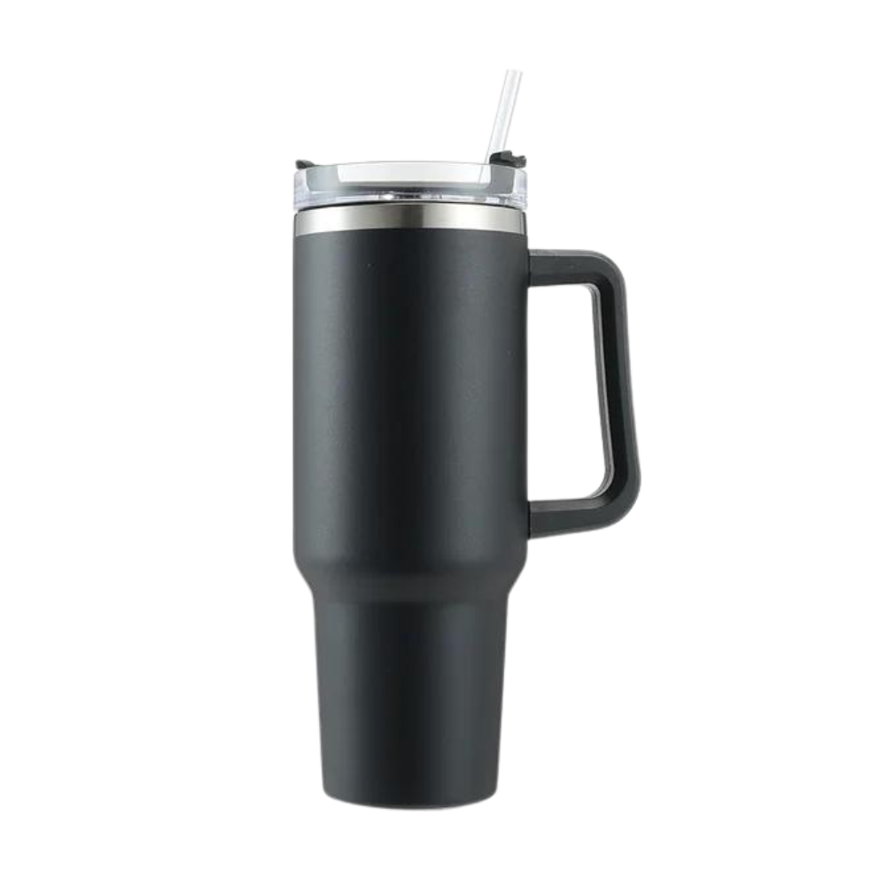 Mug Grande Capacité pour voiture avec Poignée -Noir - Ozerty