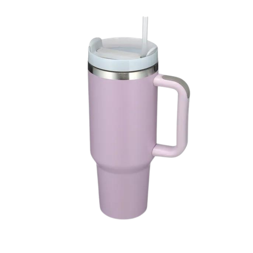 Mug Grande Capacité pour voiture avec Poignée -Lilas - Ozerty