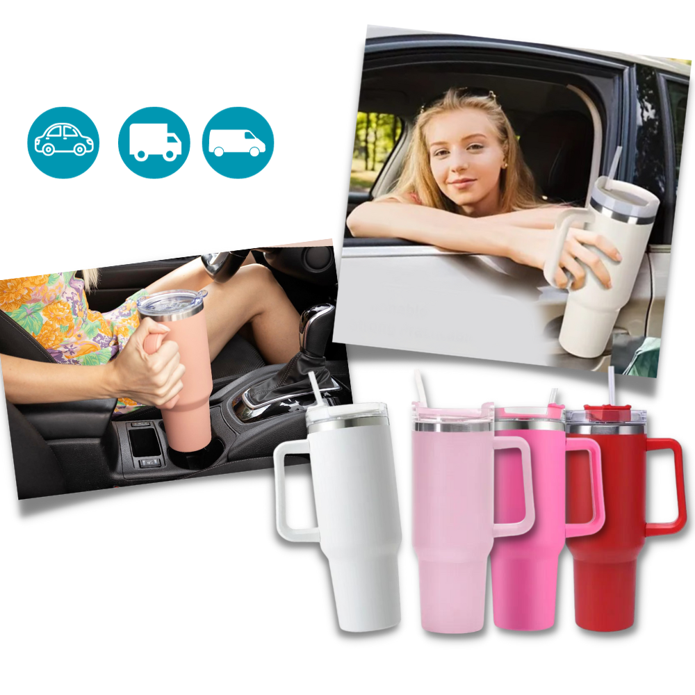 Mug Grande Capacité pour voiture avec Poignée - Ozerty