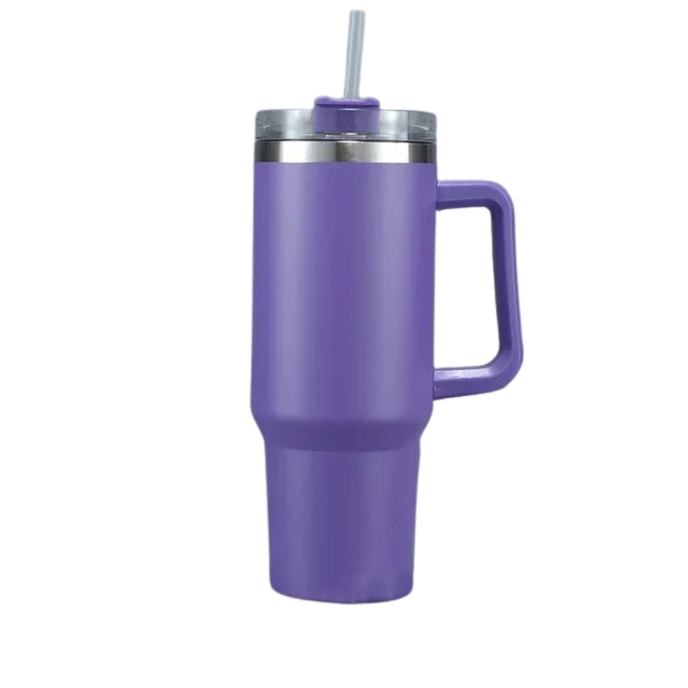 Mug Grande Capacité pour voiture avec Poignée -Violet - Ozerty