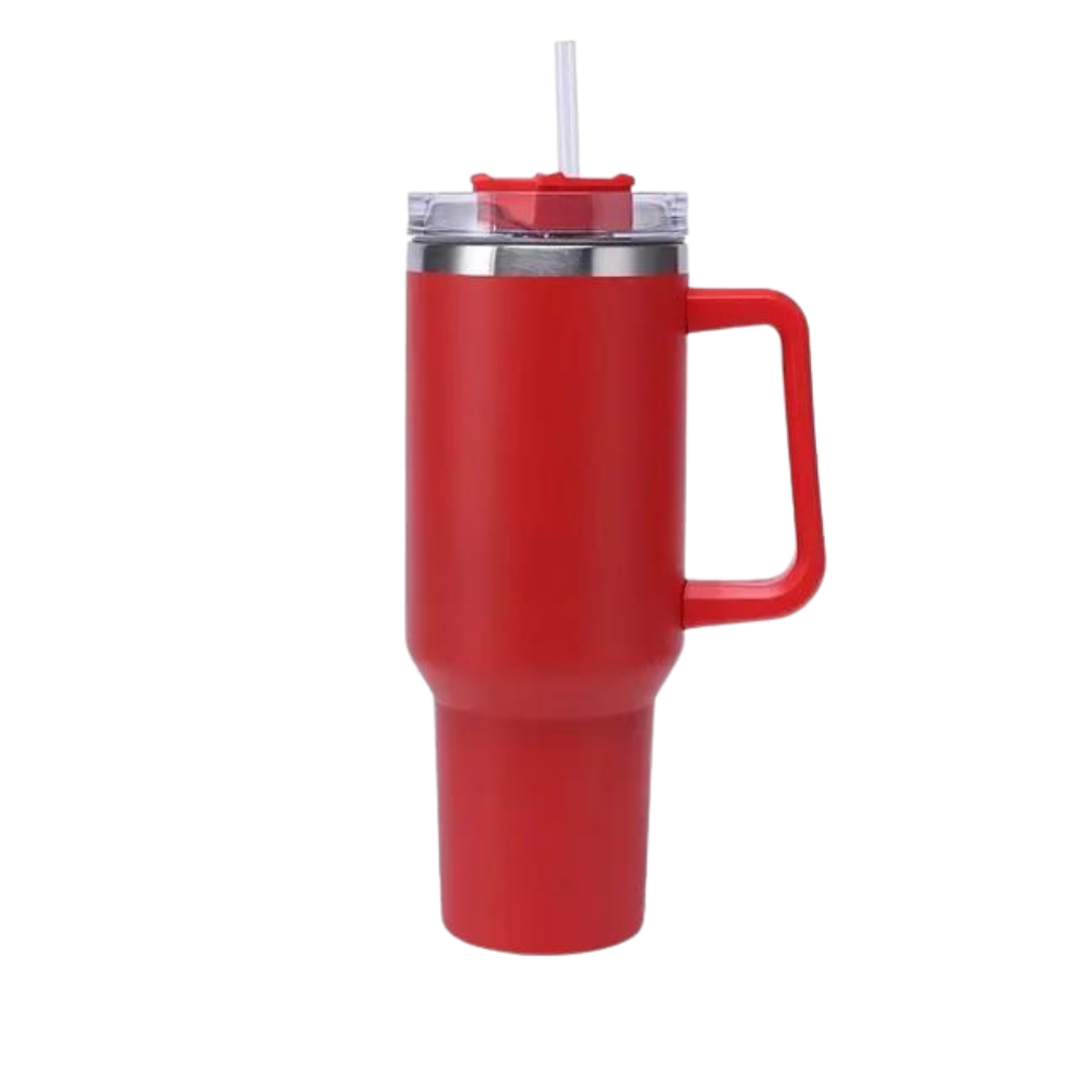 Mug Grande Capacité pour voiture avec Poignée -Rouge - Ozerty