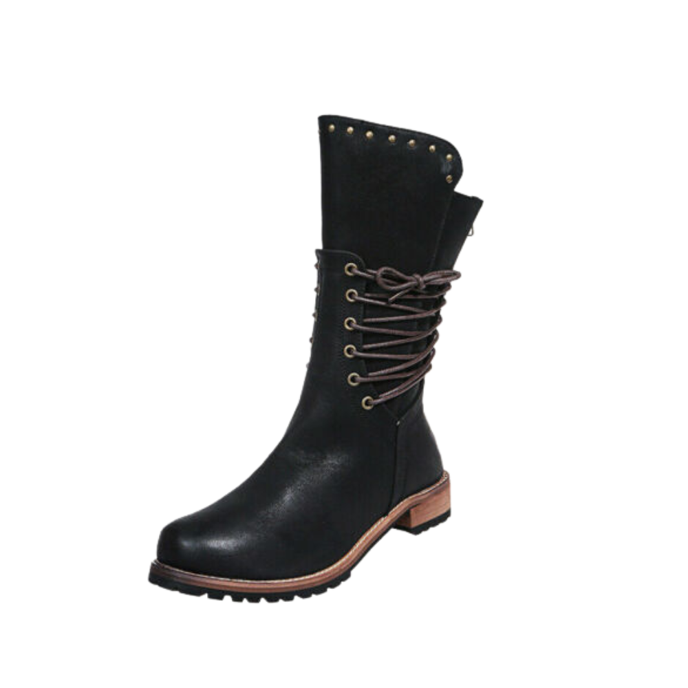 Bottines vintage en cuir PU -Noir/EU35/US4.5/UK2Noir/EU36/US5/UK3Noir/EU37/US6/UK4Noir/EU38/US6.5/UK5Noir/EU39/US7.5/UK6Noir/EU40/US8/UK7Noir/EU41/US8.5/UK8Noir/EU42/US9.5/UK9Noir/EU43/US10/UK10 - Ozerty
