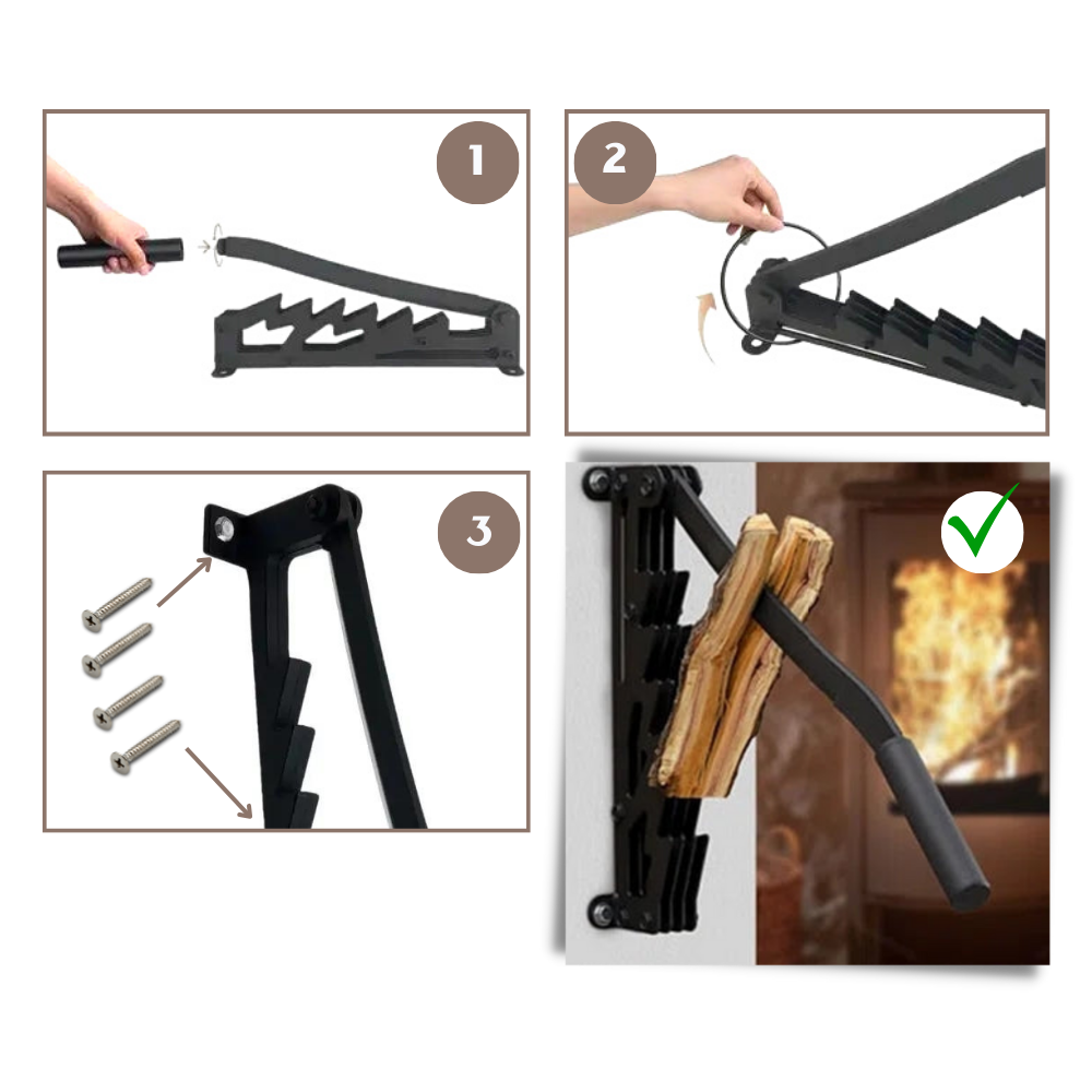 Fendeur de bois de chauffage mural
- Ozerty