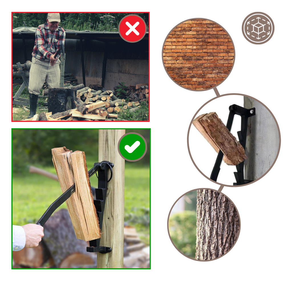 Fendeur de bois de chauffage mural
- Ozerty