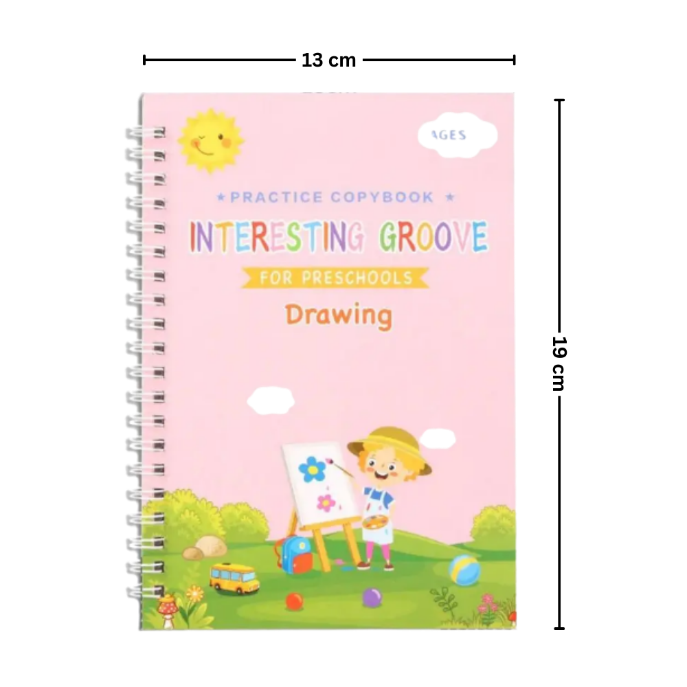 Cahier d'écriture effaçable à rainures - Ozerty