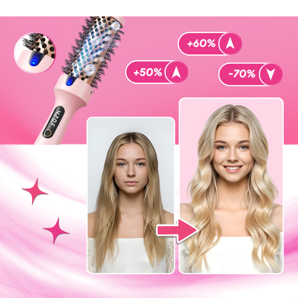 Brosse ronde thermique 3 en 1 - Ozerty