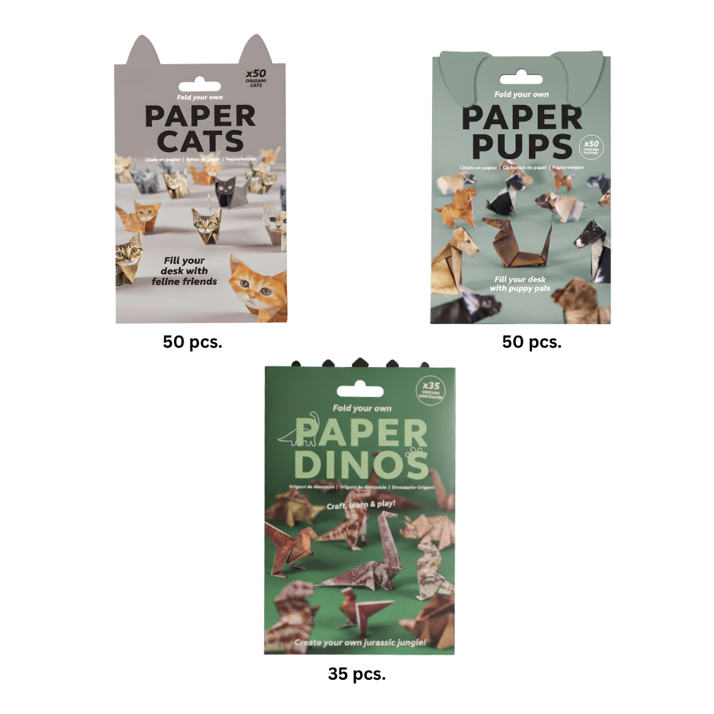 Papier origami 3D d'animaux  - Ozerty