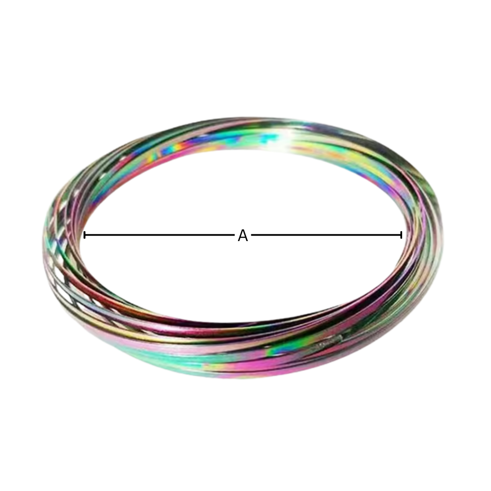 Bracelet spirale bras 3D en acier inoxydable - Ozerty