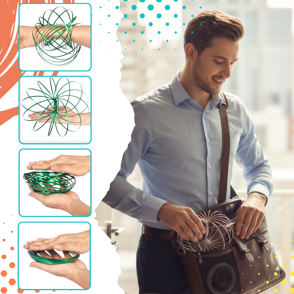 Bracelet spirale bras 3D en acier inoxydable - Ozerty