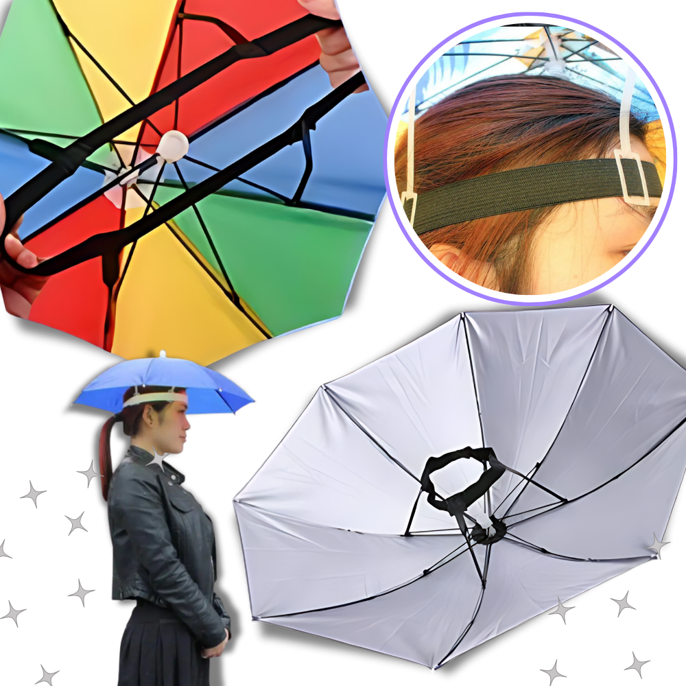 Chapeau parapluie ajustable mains libres - Ozerty