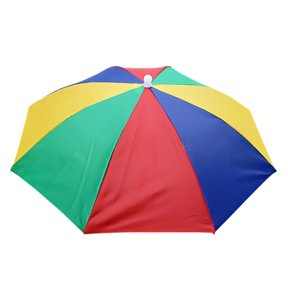 Chapeau parapluie ajustable mains libres -Arc-en-ciel - Ozerty