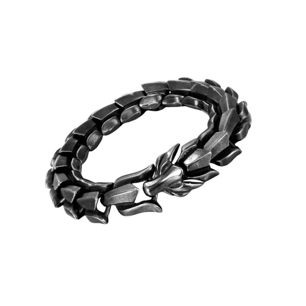Bracelet réglable en forme de dragon de Midgard

 -Gris foncé - Ozerty