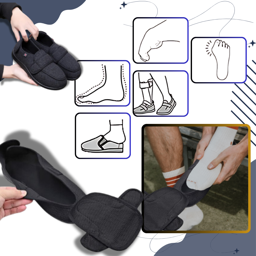 Chaussures orthopédiques ajustables pour pieds diabétiques

 - Ozerty