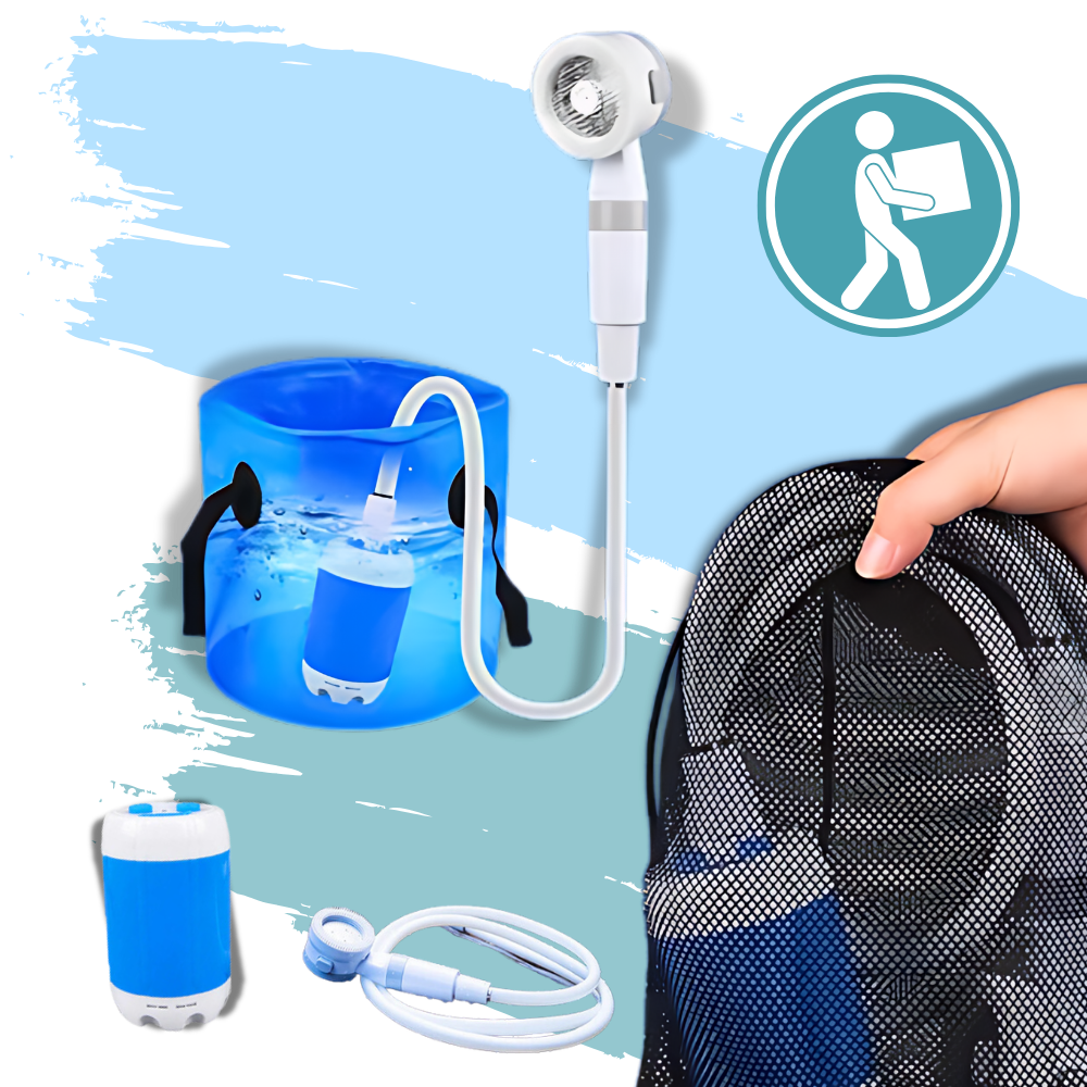 Douche De Plage Portable WADEO Kit Douche De Camping, Pompe De Douchette Portative Douche De Plage Portable WADEO Kit Douche De Camping, Pompe De Douchette Portative