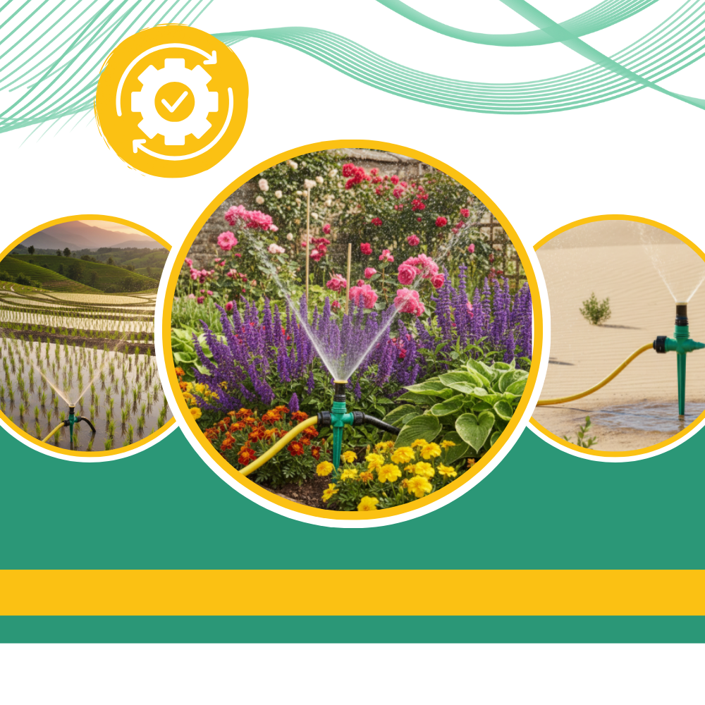 Arroseur rotatif réglable pour pelouse - Ozerty