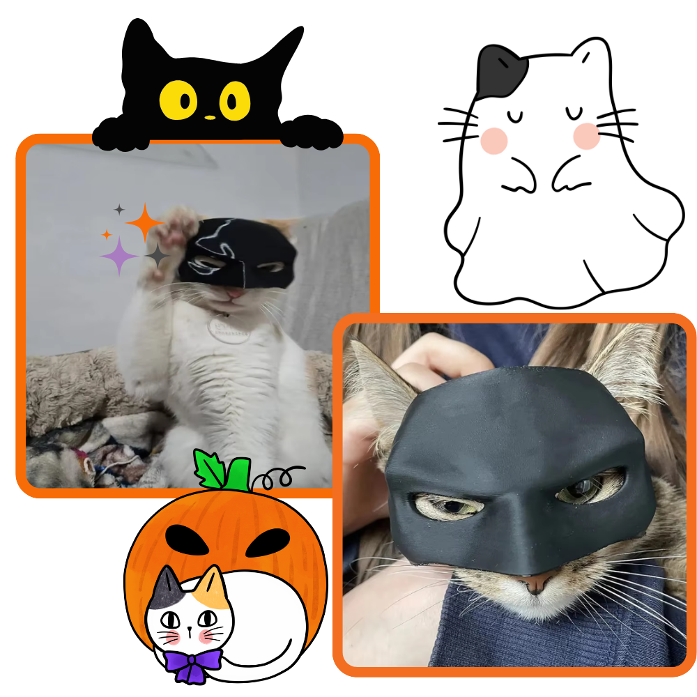 Irrésistible Masque Batman pour Chat - Ozerty