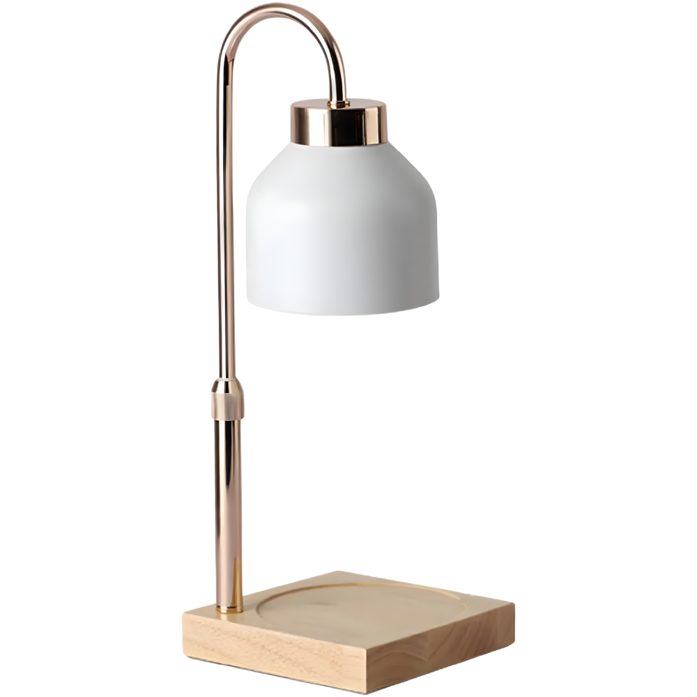 Lampe chauffe-bougie design -Blanc - Ozerty