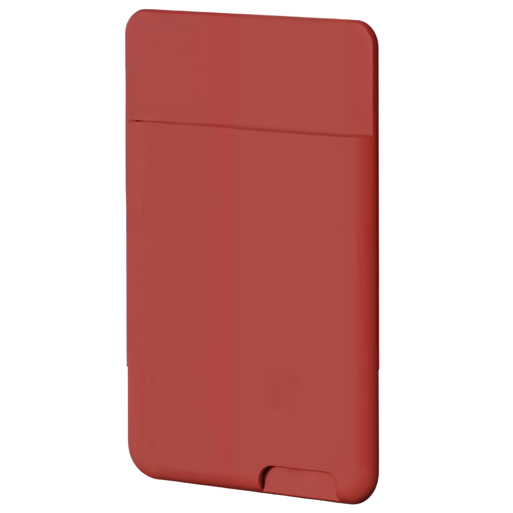 Porte-cartes adhésif pour téléphone -Rouge foncé - Ozerty