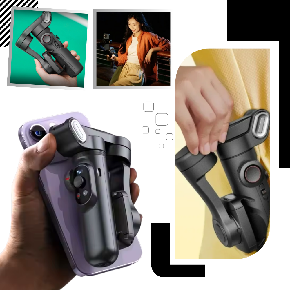 Stabilisateur de téléphone avec suivi par IA - Ozerty